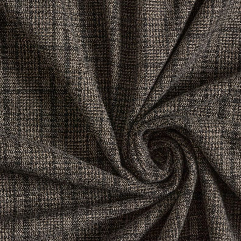 Maille pour manteau stretch Prince de Galles – marron clair/anthracite, image number 3