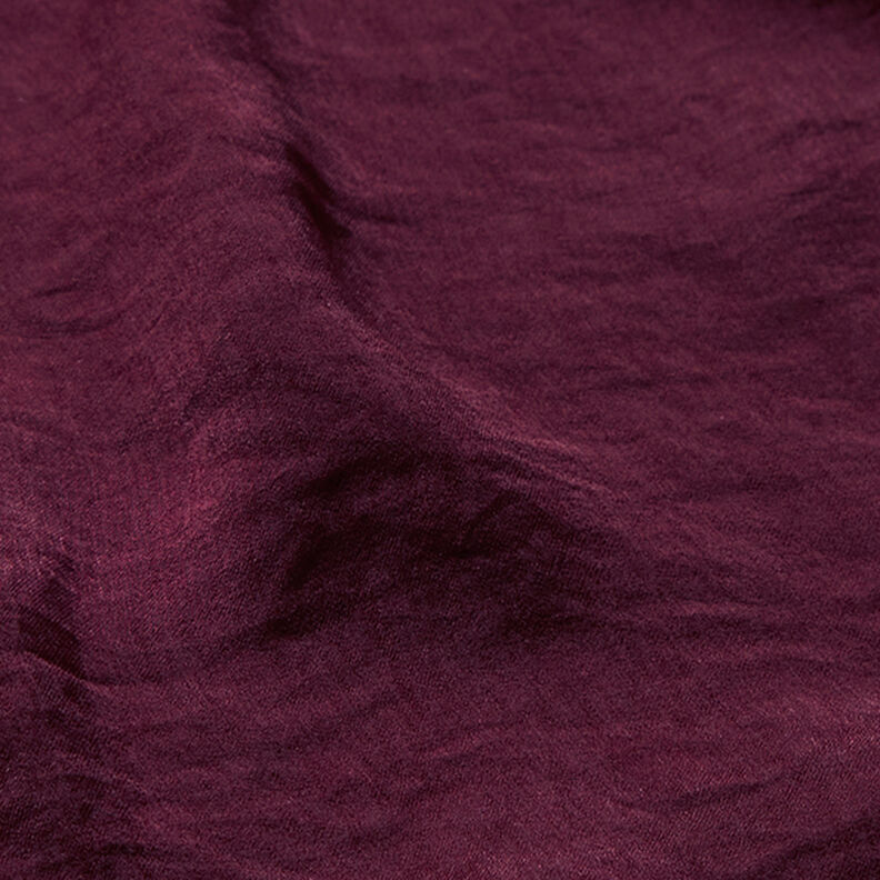 Tissu léger pour chemisier crinkle uni – merlot,  image number 2