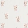 GOTS Jersey coton Lapin et fleur Impression numérique – ivoire,  thumbnail number 1