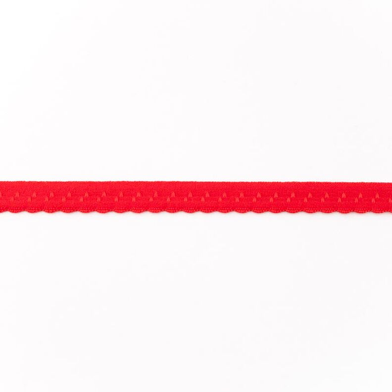 Bande à border élastique Dentelle [12 mm] – rouge,  image number 1