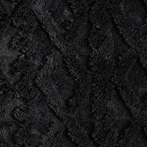 Fourrure synthétique Diamants – noir, 