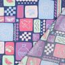 Popeline coton patchwork | Poppy Fabrics – bleu jean/rose vif,  thumbnail number 4