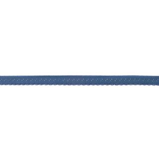 Bande à border élastique Dentelle [12 mm] – bleu jean, 