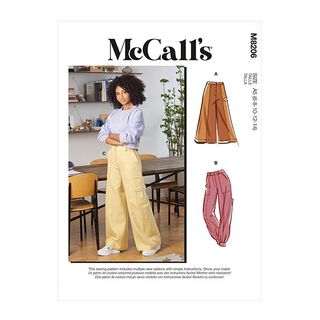 Pantalon, McCall´s 8206 | 32-40, 