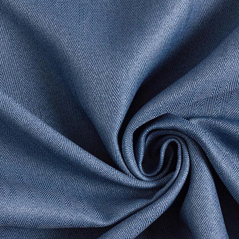 Tissu occultant Chevrons – bleu jean,  image number 1