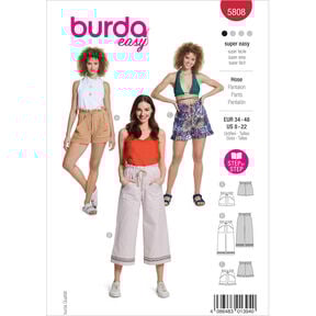 Pantalon | Burda 5808 | 34-48, 