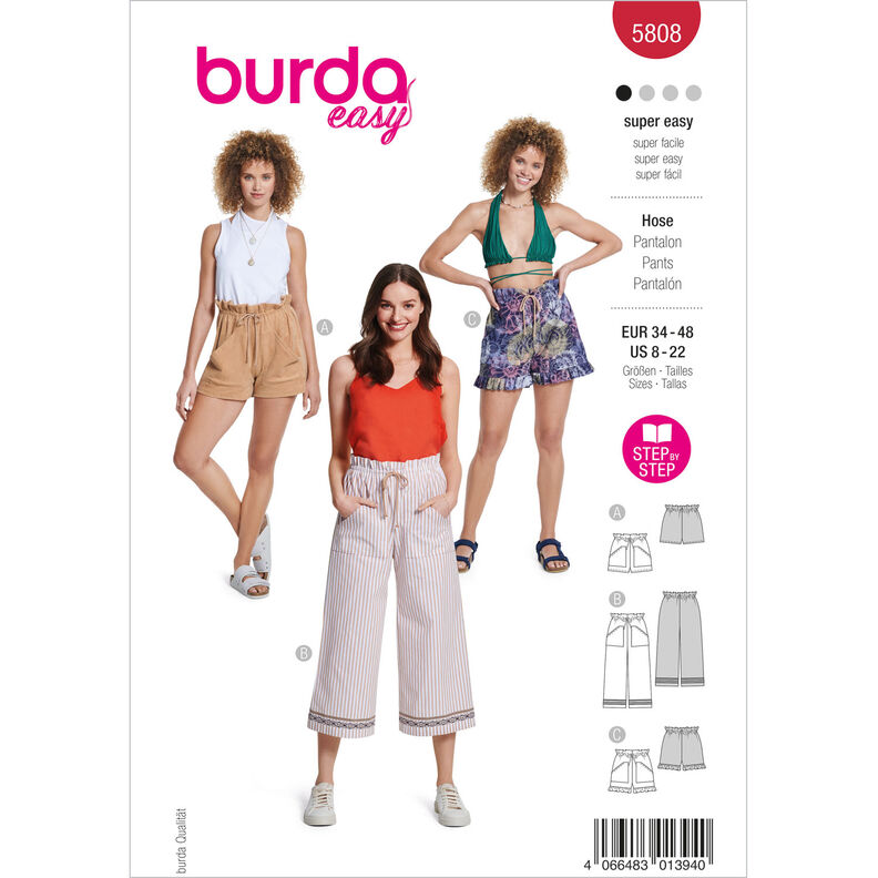 Pantalon | Burda 5808 | 34-48,  image number 1
