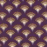Velours milleraies Éventails à paillettes – aubergine,  thumbnail number 1