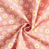 Tissu de décoration Semi-panama petites pâquerettes – saumon/blanc,  thumbnail number 3