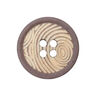 Bouton polyester 4 trous  – mocca,  thumbnail number 1