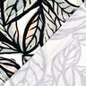 Jersey viscose Grandes feuilles – ivoire/bleu nuit,  thumbnail number 4