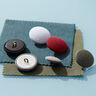 Bouton recouvert, Gabardine Bi-stretch – carmin,  thumbnail number 2