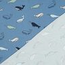 Jersey coton Jolies baleines | Poppy Fabrics – gris bleu/bleu marine,  thumbnail number 4