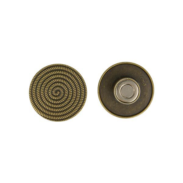 Embrasse à fermeture magnétique [Ø 4,5cm] – or ancien,  image number 1