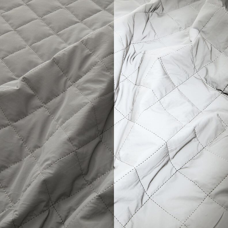 Tissu matelassé réfléchissant – gris,  image number 3
