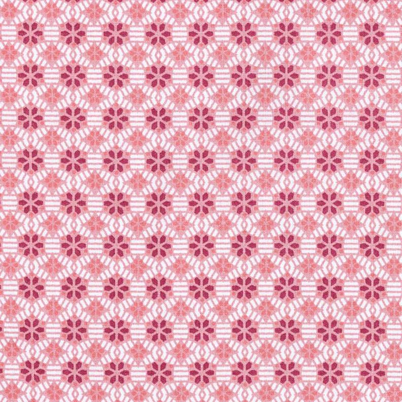 Tissu en coton cretonne Kaléidoscope – vieux rose,  image number 1