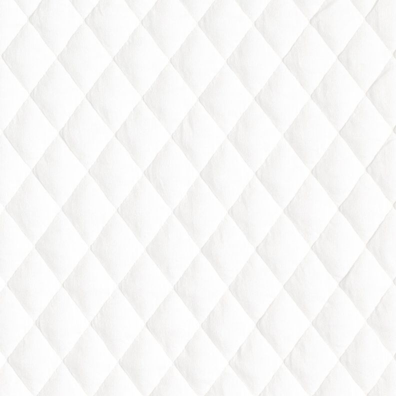 Jersey matelassé à losanges – blanc, image number 1