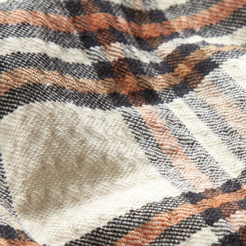 Tartan en seersucker – beige/terre cuite, image number 3