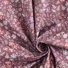 Coton enduit Prairie fleurie multicolore – vieux rose foncé/blanc,  thumbnail number 4