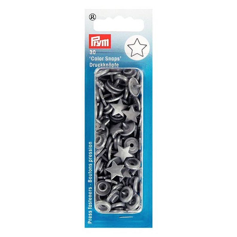 Boutons-pression Color Snaps étoile 5 - gris argenté| Prym,  image number 2
