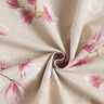 Tissu de décoration Semi-panama Fleur de magnolia – mauve/nature,  thumbnail number 3
