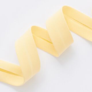 Biais Coton bio [20 mm] – jaune vanille, 