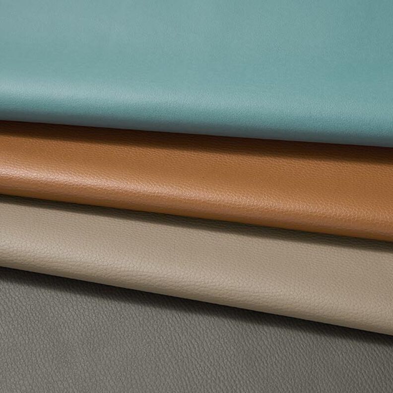 Tissu de revêtement Similicuir gaufré – bleu aqua,  image number 4