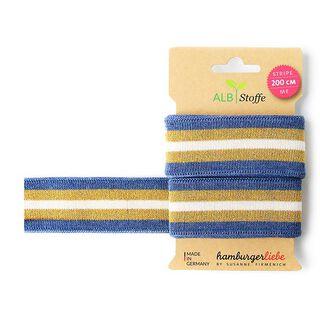 Rubans jacquard Bio STRIPE ME GLAM  [200 CM | 3,5 CM]  | Albstoffe | Hamburger Liebe, 