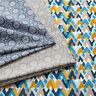 Tissu en coton Cretonne Imprimé ethnique – bleu brillant/moutarde,  thumbnail number 5