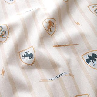 Tissu sous licence Popeline coton Maisons Harry Potter de Poudlard | Warner Bros. – beige clair, 