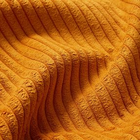 Tissu de revêtement velours côtelé doux – jaune curry, 