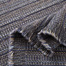 Tissu pour manteau Fil scintillant texturé – bleu nuit/dune,  thumbnail number 3