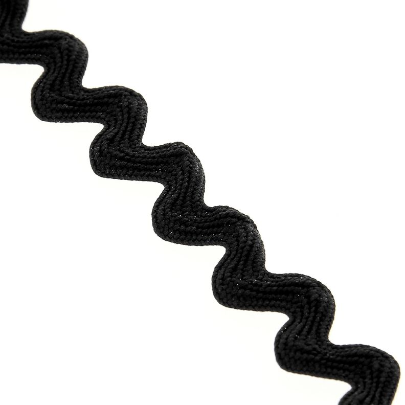 Lisse dentelée [12 mm] – noir,  image number 1
