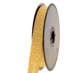 Biais étoiles Coton bio [20 mm] – moutarde, 