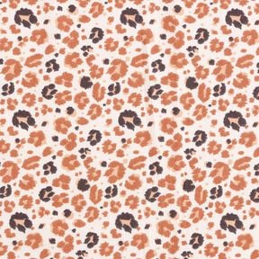 Tissu en coton Cretonne grandes taches léopard – cuivre/beige clair,  Tissu en coton Cretonne grandes taches léopard – cuivre/beige clair,