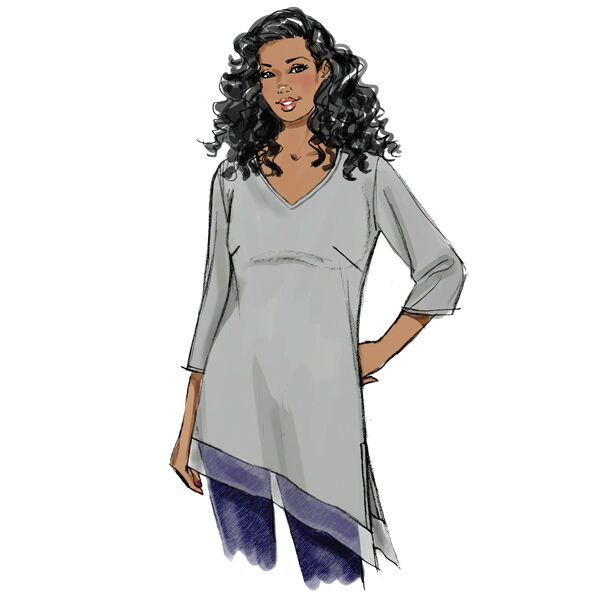 Haut|Tunique - Grande taille, Butterick 6263|52 -, image number 2