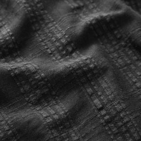 Seersucker en coton-viscose mélangés – noir, 