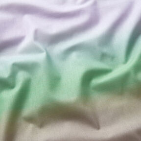 GOTS Batiste de coton Dégradé de couleurs coucher de soleil | TCC x LOOKS by Wolfgang Joop – vert, 