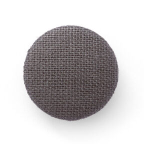 Bouton recouvert, Lin moyen – gris schiste, 