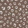 Tissu double gaze de coton Grand motif léopard – taupe foncé/blanc,  thumbnail number 1
