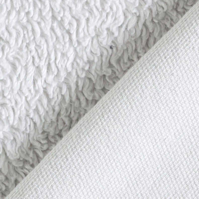 Sherpa Coton mélangé Uni – argent, image number 4