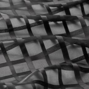 Chiffon Carreau-fenêtre – noir, 