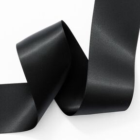 Ruban de satin [50 mm] – noir, 