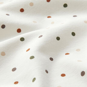 Jersey coton Points multicolores – écru, 