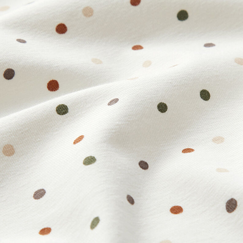 Jersey coton Points multicolores – écru, image number 2