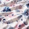 Tissu de d&eacute;coration Semi-panama grandes fleurs &agrave; l'aquarelle &ndash; blanc/violet pastel,  thumbnail number 2
