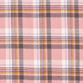Flanelle coton Carreaux – vieux rose/argent ancien, 