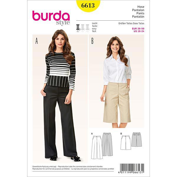 Pantalon, Burda 6613,  image number 1