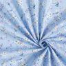 Popeline de coton Fleurs délicates – bleu clair/beige,  thumbnail number 3