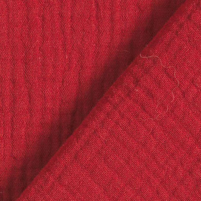GOTS Tissu double gaze de coton | Tula – rouge bordeaux,  image number 5